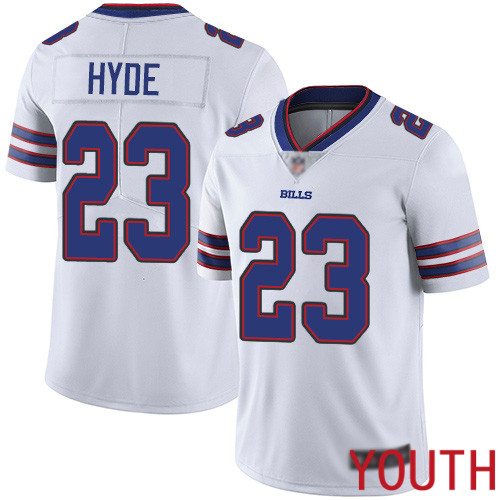 Youth Buffalo Bills 23 Micah Hyde White Vapor Untouchable Limited Player NFL Jersey